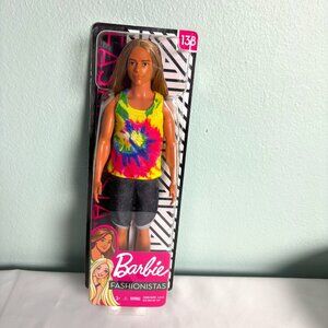 Mattel Barbie Fashionista #138 Ken with Long Blonde Hair Brown Eyes GHW66
